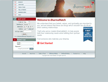 Tablet Screenshot of dharmamatch.com